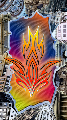 City in Flame Tribal Art Wallpaper [Smartphone] 1080 x 1920 pixels  free-cell-phone-wallpaper.blogspot.com