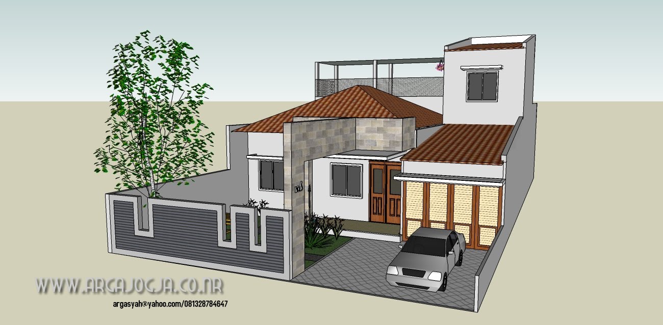 Konsep Desain  Fasad Rumah  Minimalist Dengan Lebar 10 5 