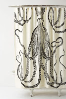 anthropologie octopus shower curtain