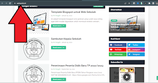 website dengan domain sendiri berhasil dibuka