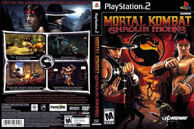 Jogo Mortal Kombat Shaolin Monkers PS2 DVD Capa