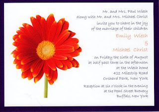 Daisy invitations