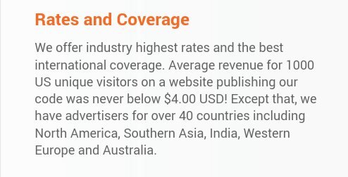 Rates and coverage 