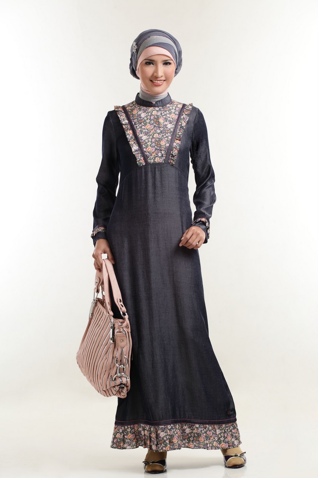 20 Contoh Baju Gamis Muslim Brokat Terbaru 2019