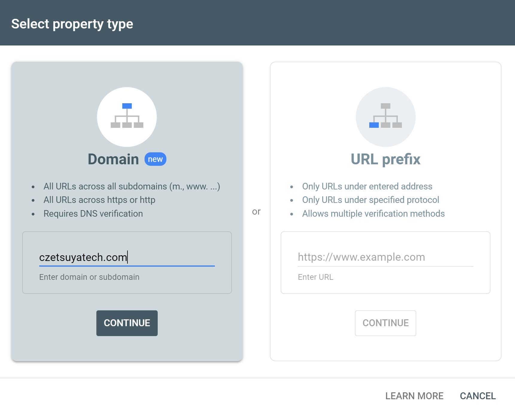 Allow multiple. Google search Console.