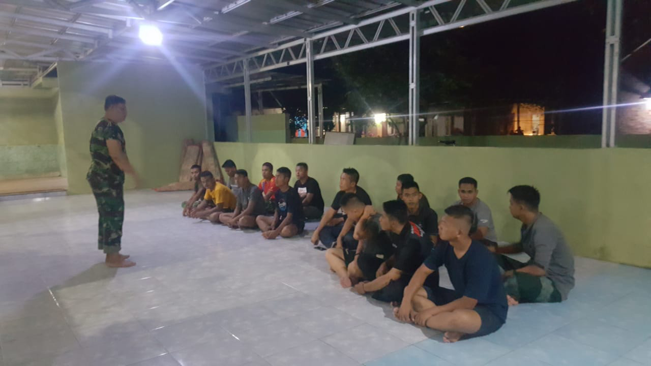 Apel Malam Wajib Bagi Satgas TMMD Kodim Palembang 