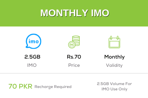Zong Monthly IMO Offer