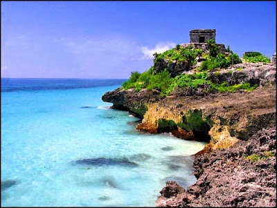 Tulum, Mexico, ancient ruins of Mayan, beaches