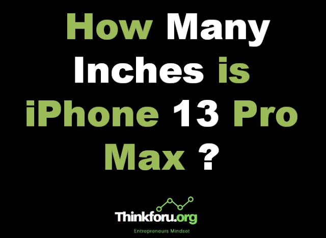 Cover Image Of How Many Inches is iPhone 13 Pro Max ?