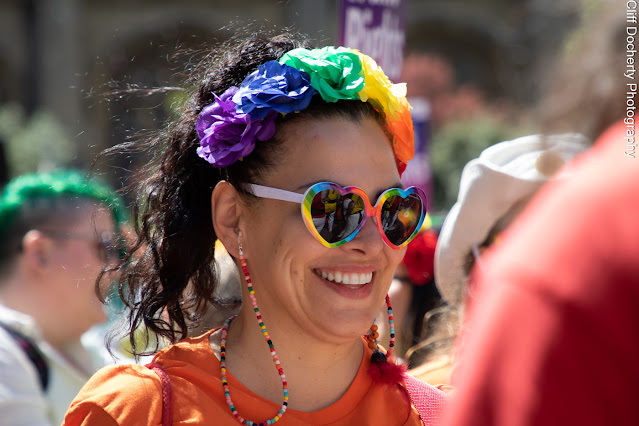 Photo of a Pride marcher in Oxford