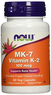 Now Foods Vitamin K-2 (MK7) Veg Capsules, 100 mcg, 60 Count