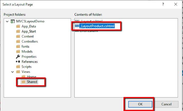 Layout View in ASP.NET MVC 5