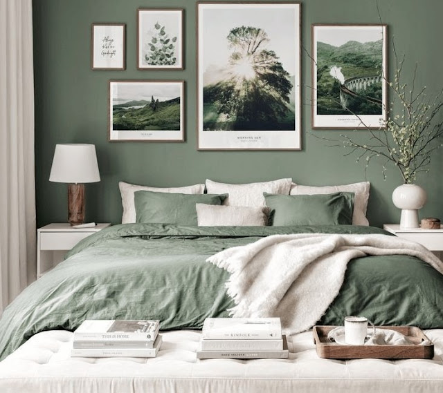 Sage green Bedroom