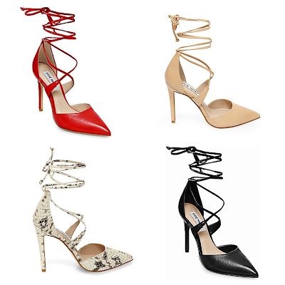 Aquazurra Matilde vs Steve Madden Raela Ankle Tie Up Pumps Heels