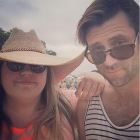 Blair Loup and her brother Jake at Jazz Fest waiting to see Hozier play.