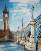 Commissioned London Paintings on Canvas. London Cityscape paintings by .