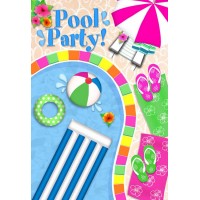 pool party garden flag