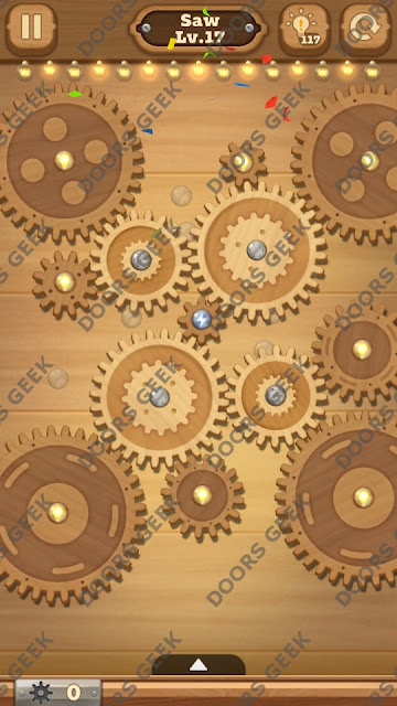 Fix it: Gear Puzzle [Saw] Level 17 Solution, Cheats, Walkthrough for Android, iPhone, iPad and iPod