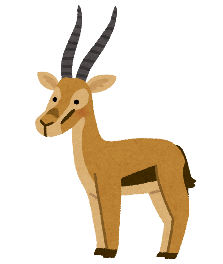 トムソンガゼルのイラスト かわいいフリー素材集 いらすとや トムソンガゼルのイラスト かわいいフリー素材集 いらすとや