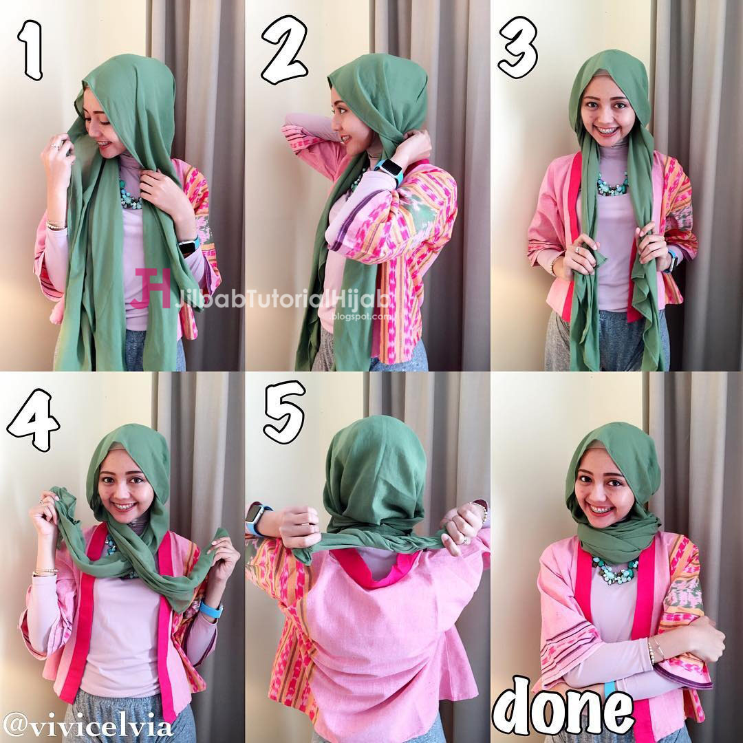 Tutorial Hijab Pashmina Untuk Ke Kampus HijaGamiCollections