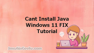 Cant Install Java Windows 11 FIX Tutorial