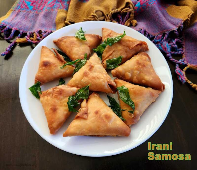 images of Onion Samosa Recipe / Irani Samosa Recipe / Hyderabadi Onion Samosa / Pyaz Ka Samosa Recipe / Vengaya Samosa Recipe - Snack Recipe