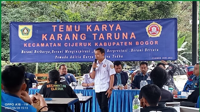 Rama Wijaya Terpilih Sebagai Ketua Baru Karang Taruna Kecamatan Cijeruk