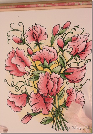 sweet pea GDT Lily Pad card closeup