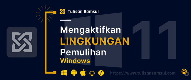Cara Mengaktifkan Lingkungan Pemulihan Windows di Windows 11 atau 10