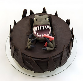 Torta Dinozaver - Dinosaur cake fondant 