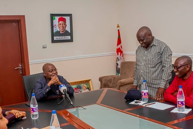 Abia NLC, TUC Applaud  Gov Otti for Timely Payment of Salaries