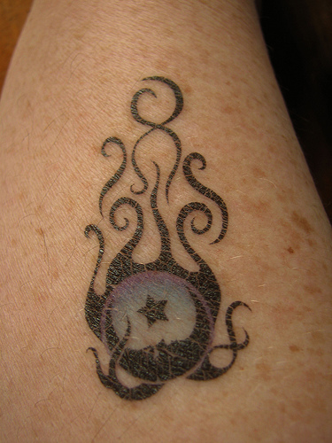 Stars Moon Tattoo: Trendy Star