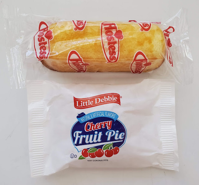 Twinkie and a Little Debbie  Fruit Pie