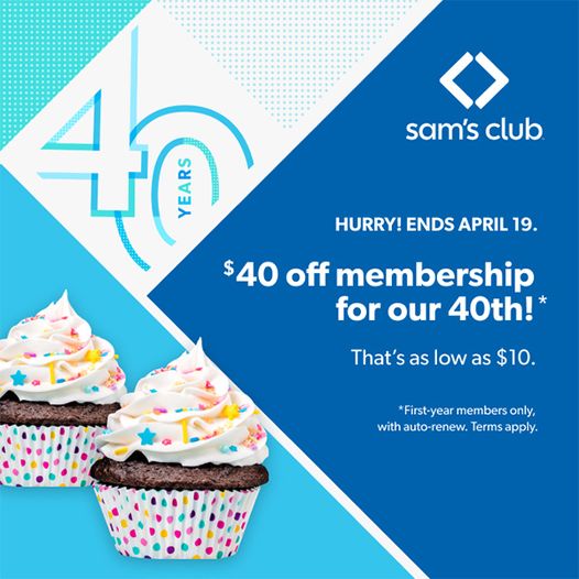 Celebrate Sam's Club's 40th Birthday!
