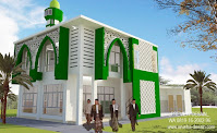 jasa gambar masjid modern kekinian