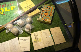 Memorabilia at the Swing by Golfbaren indoor minigolf course and speakeasy in Stockholm Sweden