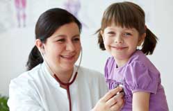 Nurse Midwife Caring for Child