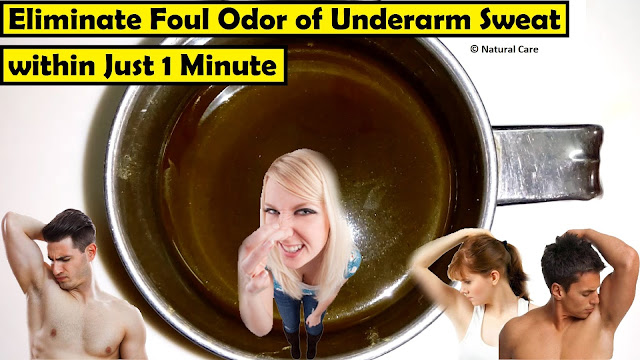 Eliminate Foul Odor of Underarm Sweat within Just 1 Minute