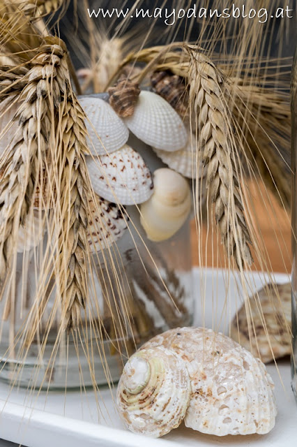 Muschelvasen aus Altglas