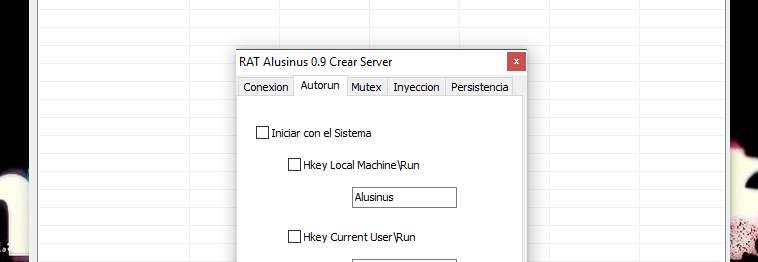 Alusinus RAT v0.9