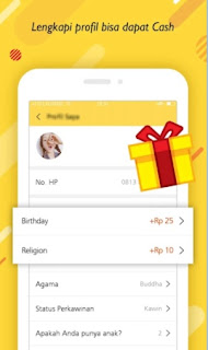 selanjutnya yang saya rekomendasikan untuk sobat sekalian ialah Casheasy Aplikasi Android Penghasil Pulsa Tercepat Casheasy