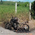 SAJ: Motocicleta é encontrada queimada 