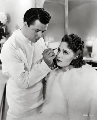 Perc Westmore does Rosemary Lane´s makeup for Hollywood Hotel