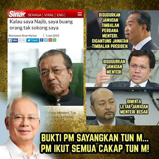 Kehendak Mahathir dah dituruti.. Nak apa lagi ☺
