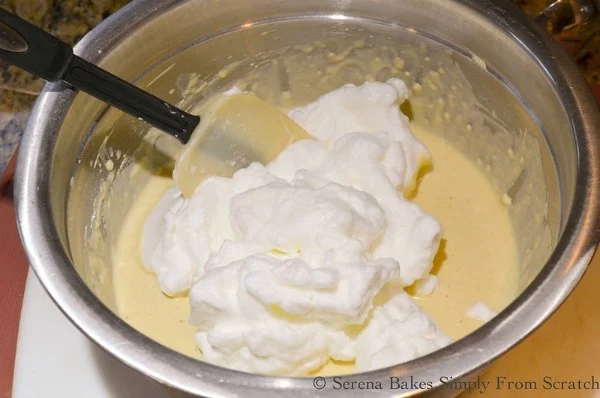 Fold Egg Whites into waffle batter.