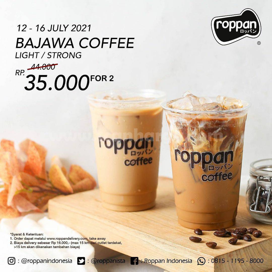 Promo ROPPAN - Beli 2 Bajawa Coffee Light / Strong harga cuma Rp. 35.000