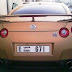 Matte Gold R35 GT-R in Dubai