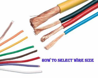 How to select electrical wire size | Current rating of flexible stranded wire(conductors) | How to select wire size for motor