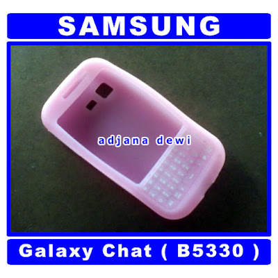 ( 1197 ) Jual Case Samsung Galaxy Chat B5330 Pink Silikon Full Keypad Soft Cover Aksesories Handphone