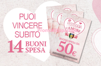 Logo Festeggia l'Amore e vinci buoni spesa da 50 euro, soggiorni e crociera Costa